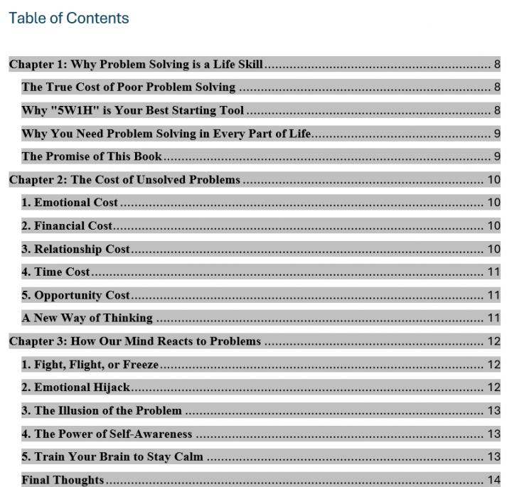 Table Of Content - Unlock The Art Of Problem Solving ebook